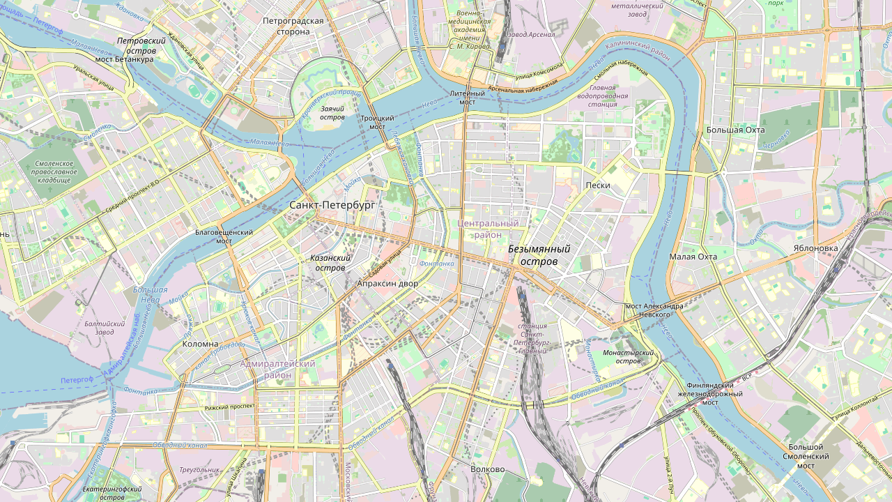 Карта квартир в Санкт-Петербурге